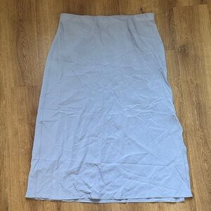 Madewell Light Periwinkle The Layton Midi Slip Skirt